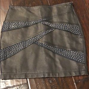 elisa b Bottoms - New skirt faux leather and crystal by Elisa b elisa b Bottoms - New skirt faux leather and crystal by Elisa b